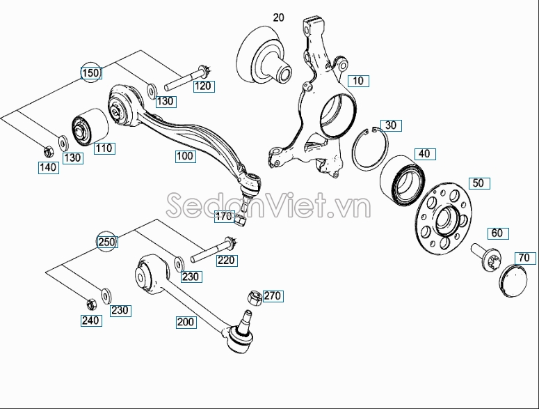 Càng I Mercedes-Benz GLK280 2009