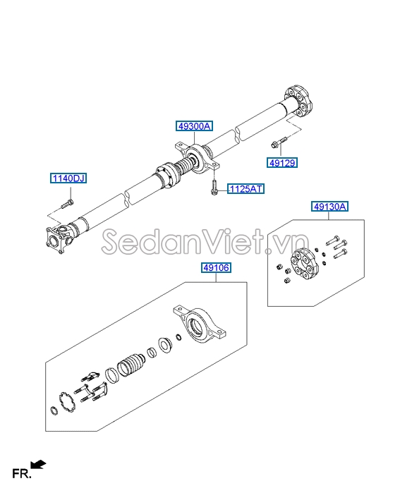 Bi treo các đăng KIA Sorento 2009-2013
