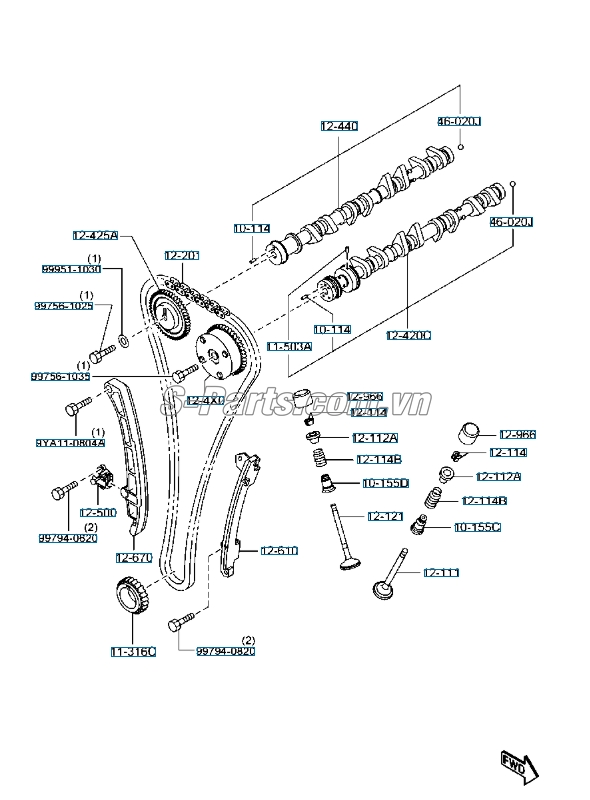 Móng ngựa Mazda CX-5 2012-2015