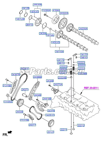 Búa tăng cam Hyundai Tucson 2010-2012