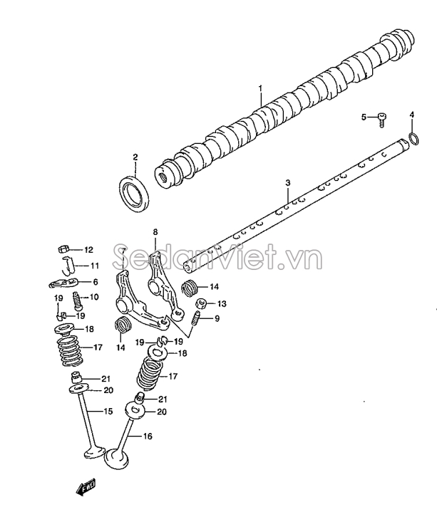 Phớt đầu trục cơ Suzuki APV 2012