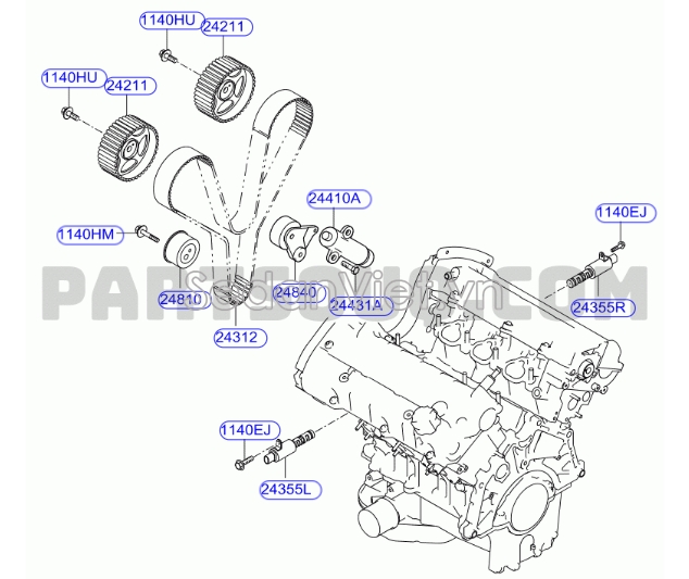 Dây cam KIA Carnival 2004-2007