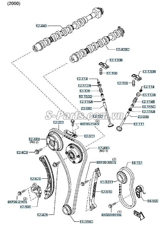 Búa tăng cam mazda 6 2014-2016