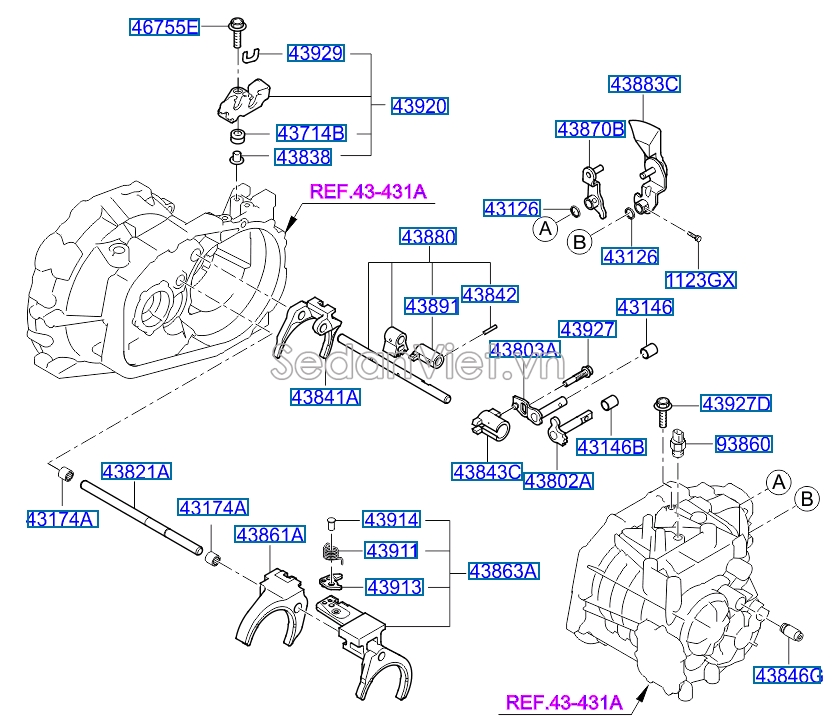 Công tắc đèn lùi Hyundai Getz 2006-2010