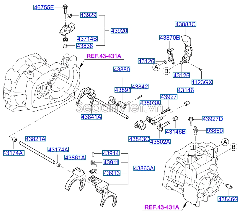 Công tắc đèn lùi Hyundai Getz 2006-2010
