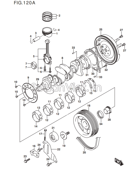Trụ cơ Suzuki Ertiga 2018