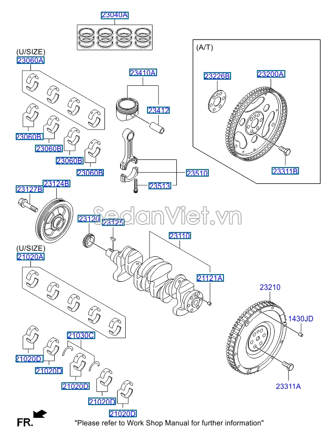 Xéc măng cos 0 KIA Morning 2012-2014