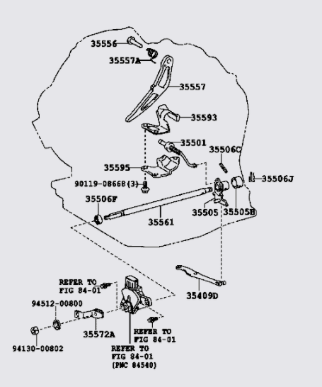 Phớt trục dẫn hướng van hộp số tự động Toyota Camry 2007-2008