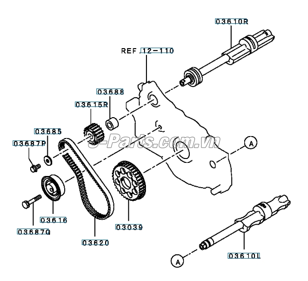 Dây đối trọng Mitsubishi Zinger 2008