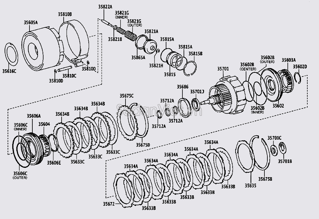 Lá thép côn Toyota Fortuner 2009-2012