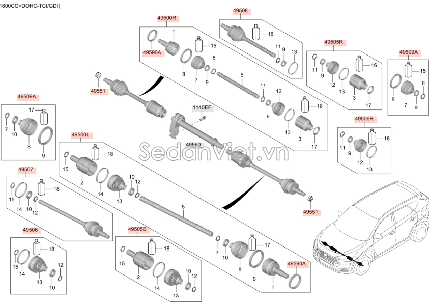 Cây láp Hyundai Tucson 2015