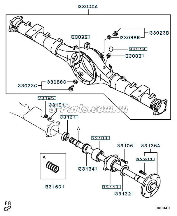 Bi láp sau Mitsubishi Triton 2005-2009