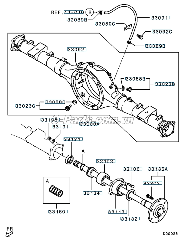 Bi láp sau Mitsubishi Triton 2005-2009