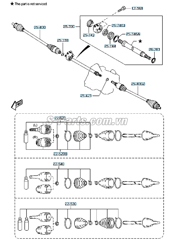Láp ngoài Mazda 3s 2011