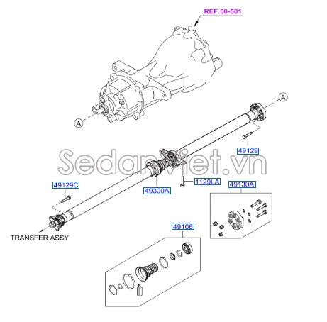 Giảm chấn các đăng Hyundai Veracruz 2008
