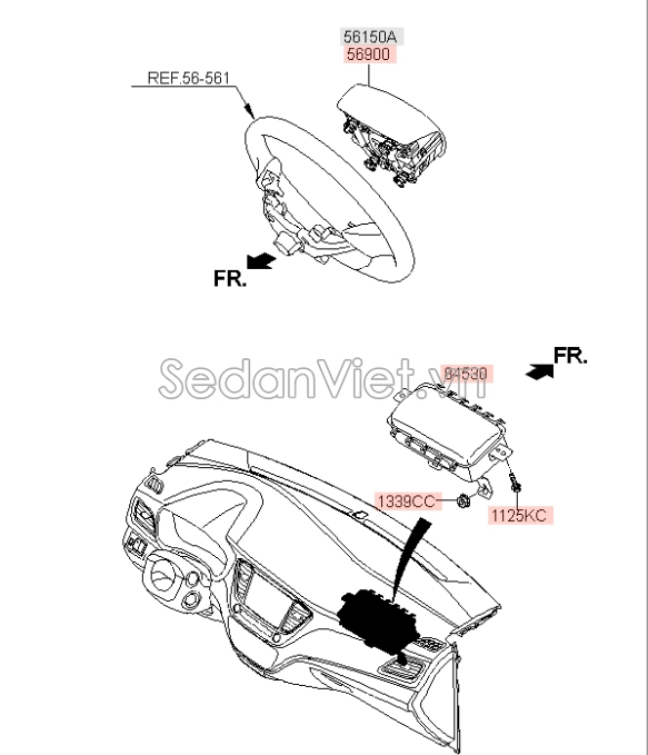 Túi khí Hyundai Accent 2018