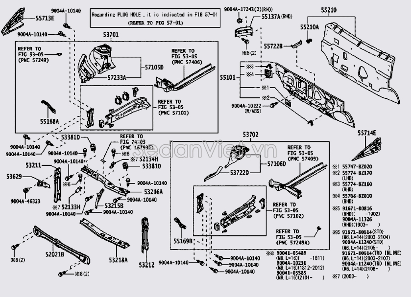 Giá đỡ két nước Toyota Wigo 2017