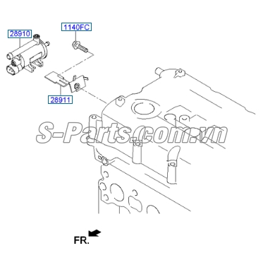 Van cảm biến áp suất khí nạp Hyundai Starex 2008-2013