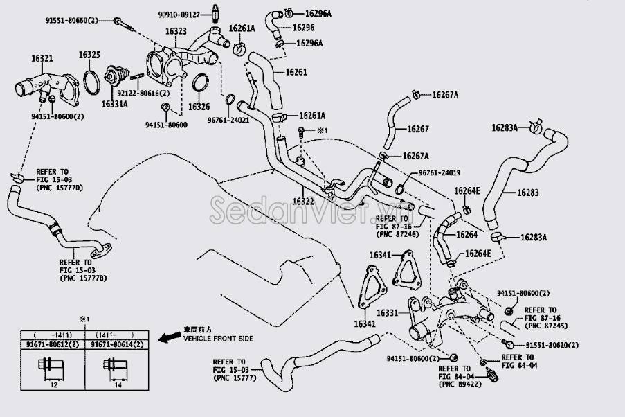 Van hằng nhiệt Lexus RX350H 2015