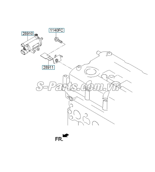 Van cảm biến áp suất khí nạp Hyundai Starex 2008-2013