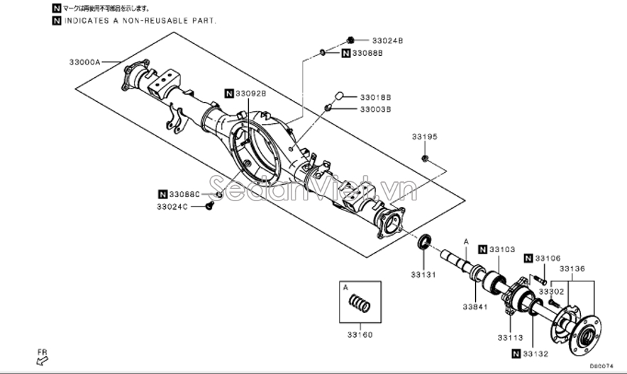 Phớt láp Mitsubishi Triton 2005-2009