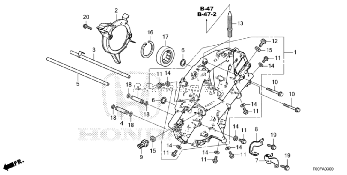 Vòng bi hộp số Honda City 2017-2020