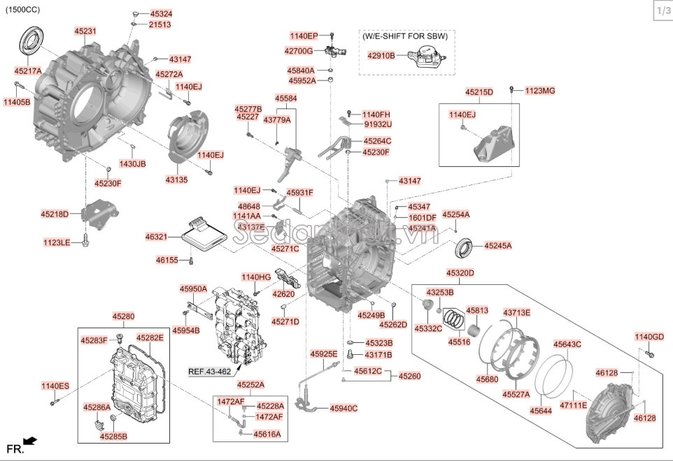 Nắp xả dầu đáy các te KIA K3 2013-2016