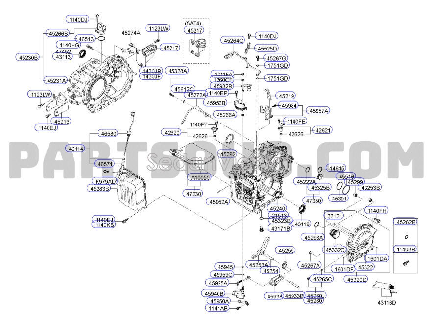Lọc dầu hộp số Hyundai Santafe 2010-2012