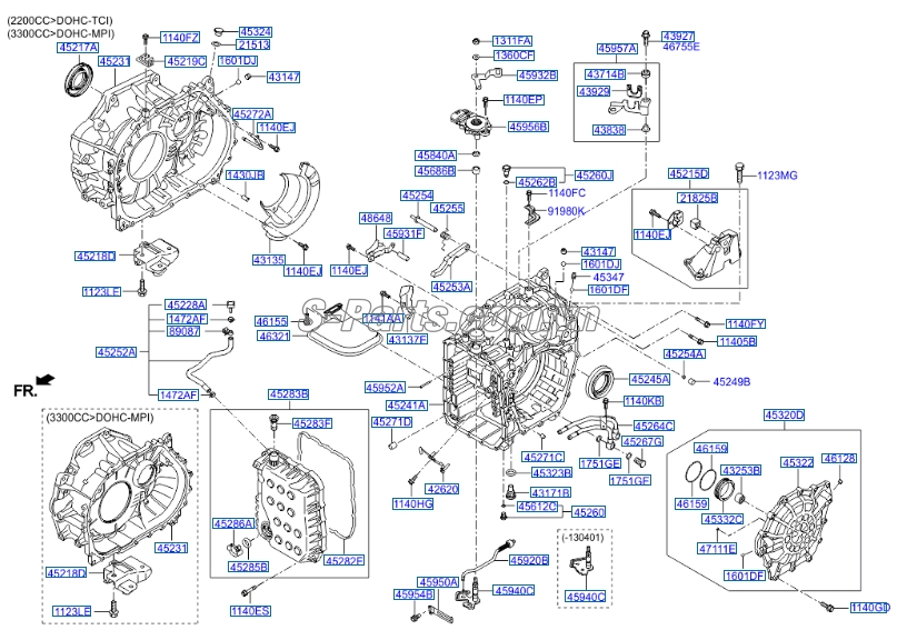 Công tắc hộp số Hyundai Santafe 2013-2015
