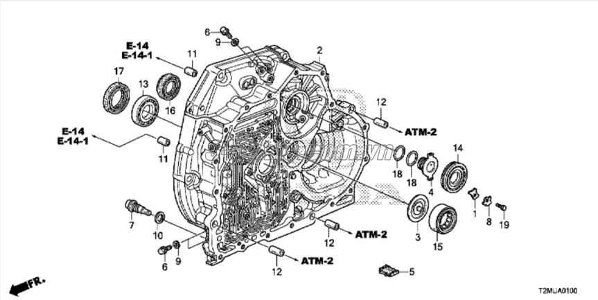 Phớt đầu quả bí Honda Civic 2009-2012