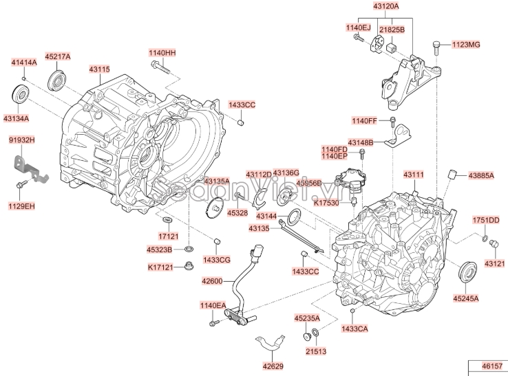 Phớt láp trong KIA K3 2013-2016