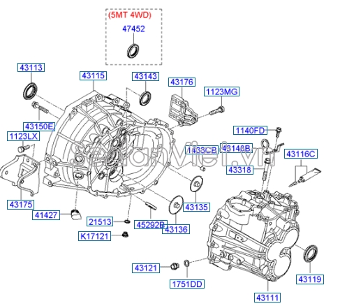 Phớp láp KIA Cerato Hatchback 2010-2012