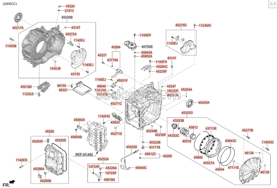 Nắp xả dầu đáy các te KIA K3 2013-2016