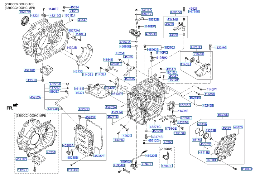 Phớt láp Hyundai Santafe 2010