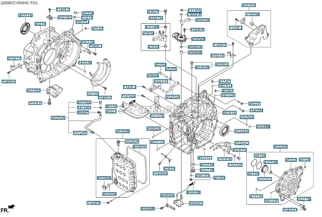 Công tắc hộp số Hyundai Santafe 2013-2015