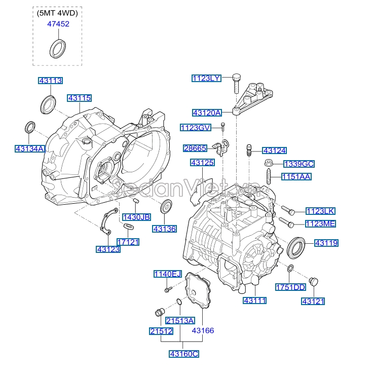 Phớp láp KIA Cerato Hatchback 2010-2012