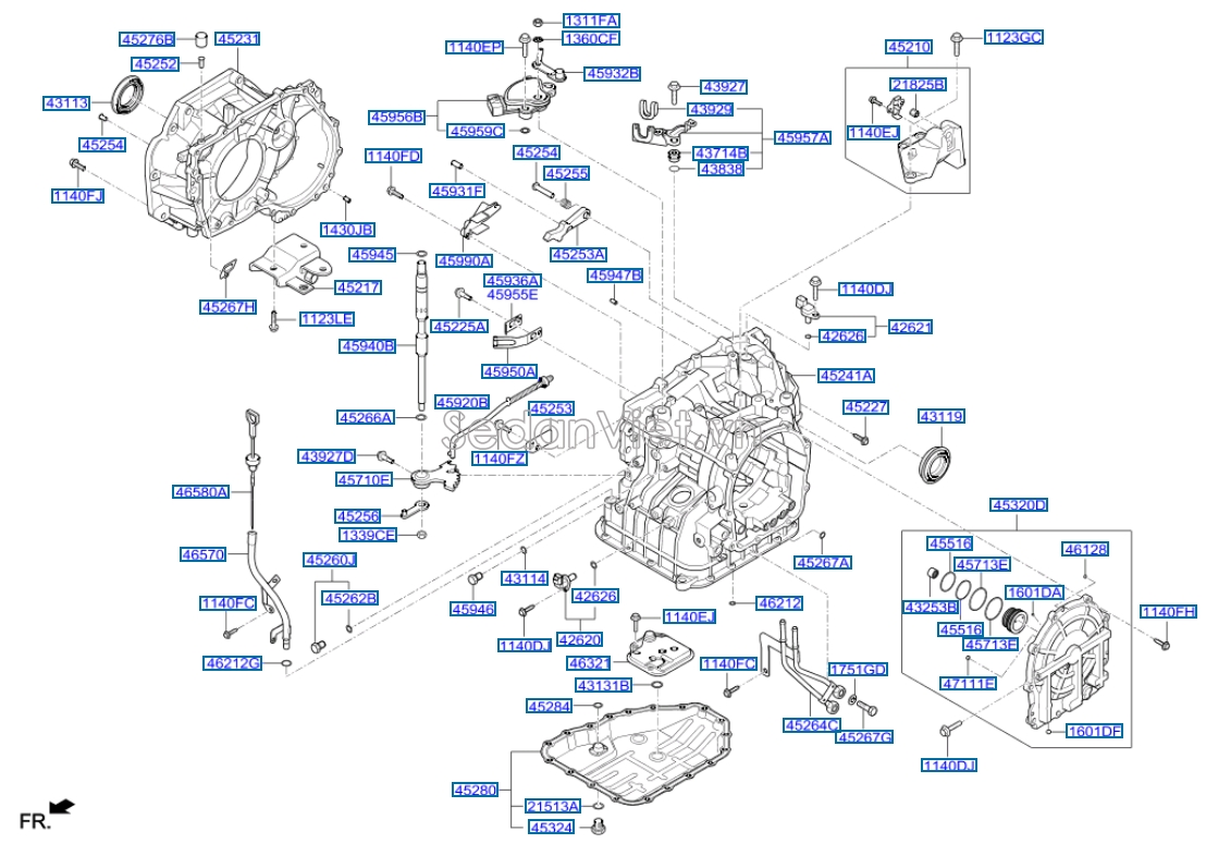 Lọc dầu hộp số tự động KIA Forte 2013