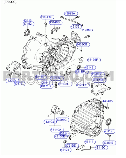Phớt láp Hyundai Santafe Gold 2001-2005