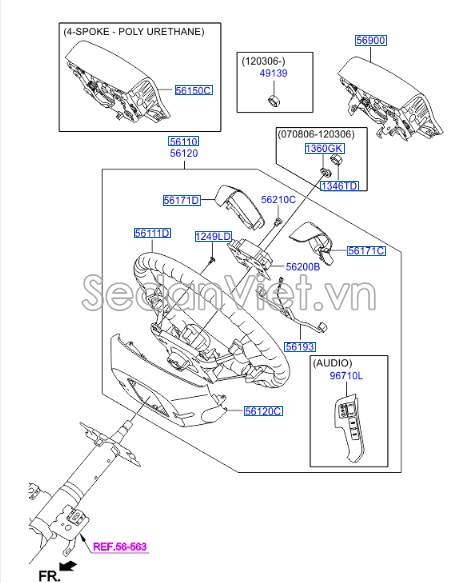 Túi khí chính Hyundai Grand Starex 2008-2013