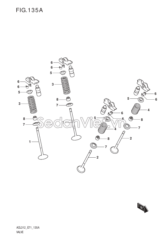 Phớt ghít Suzuki Ertiga 2013-2015