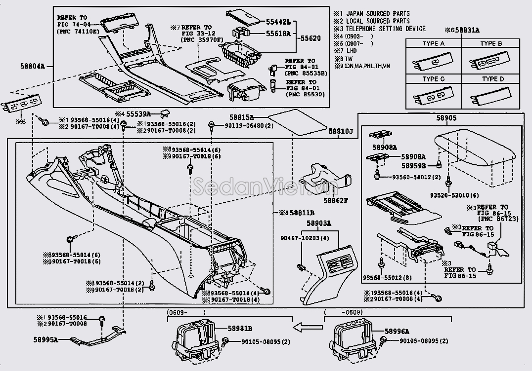 Giá bắt chụp bụi cần đi số Toyota Camry 2007-2008