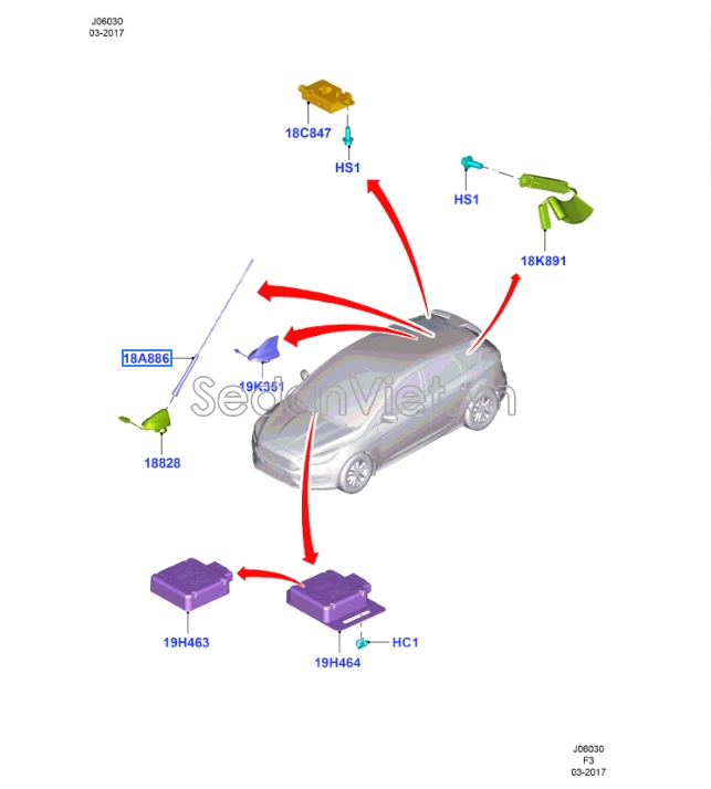 Sơ đồ lắp ráp phụ tùng ĂNG TEN