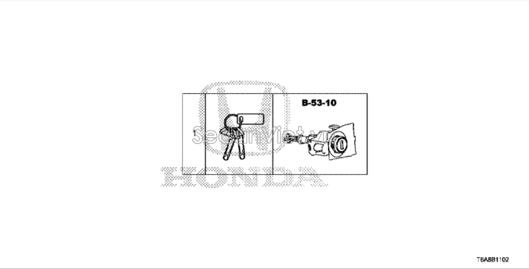 Sơ đồ lắp ráp phụ tùng Bộ khóa điện an toàn xe