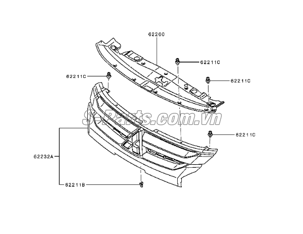 Sơ đồ lắp ráp phụ tùng Ca lăng
