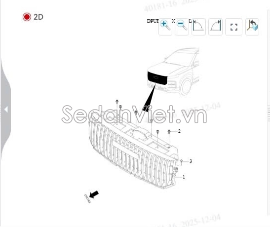 Sơ đồ lắp ráp phụ tùng ca lăng