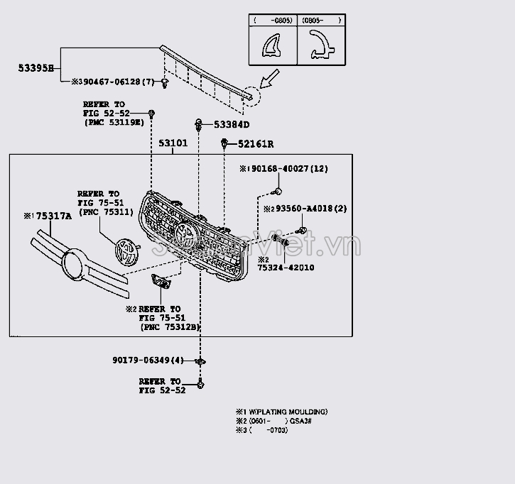 Sơ đồ lắp ráp phụ tùng Ca lăng