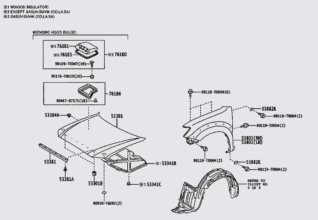 Sơ đồ lắp ráp phụ tùng Capo và tai xe 1