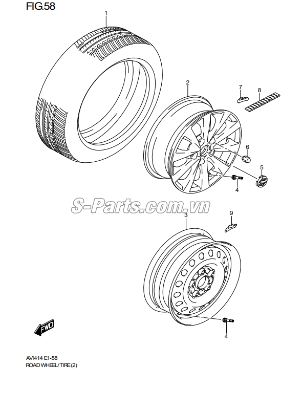 Sơ đồ lắp ráp phụ tùng La zăng