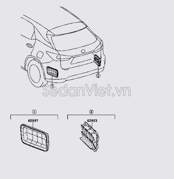 Sơ đồ lắp ráp phụ tùng Lỗ thông hơi