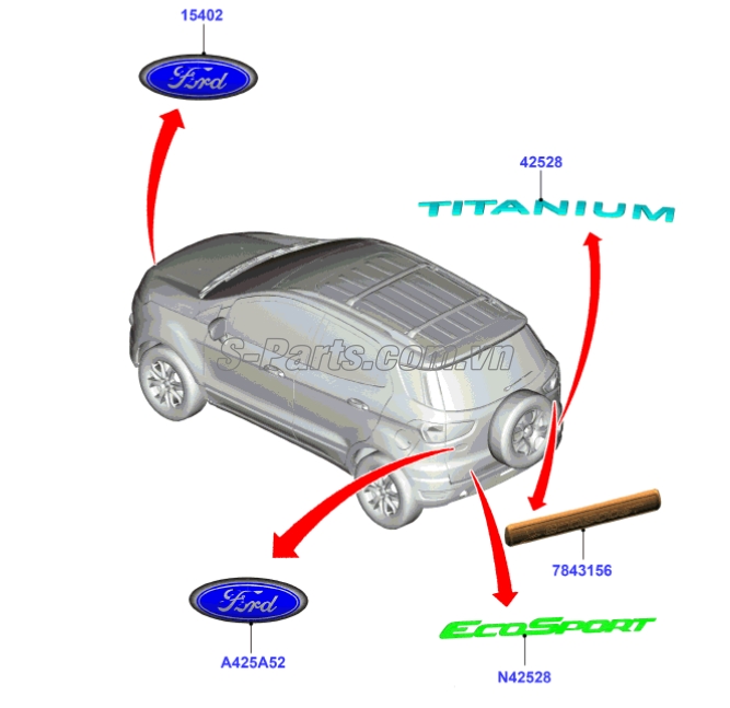 Sơ đồ lắp ráp phụ tùng Logo